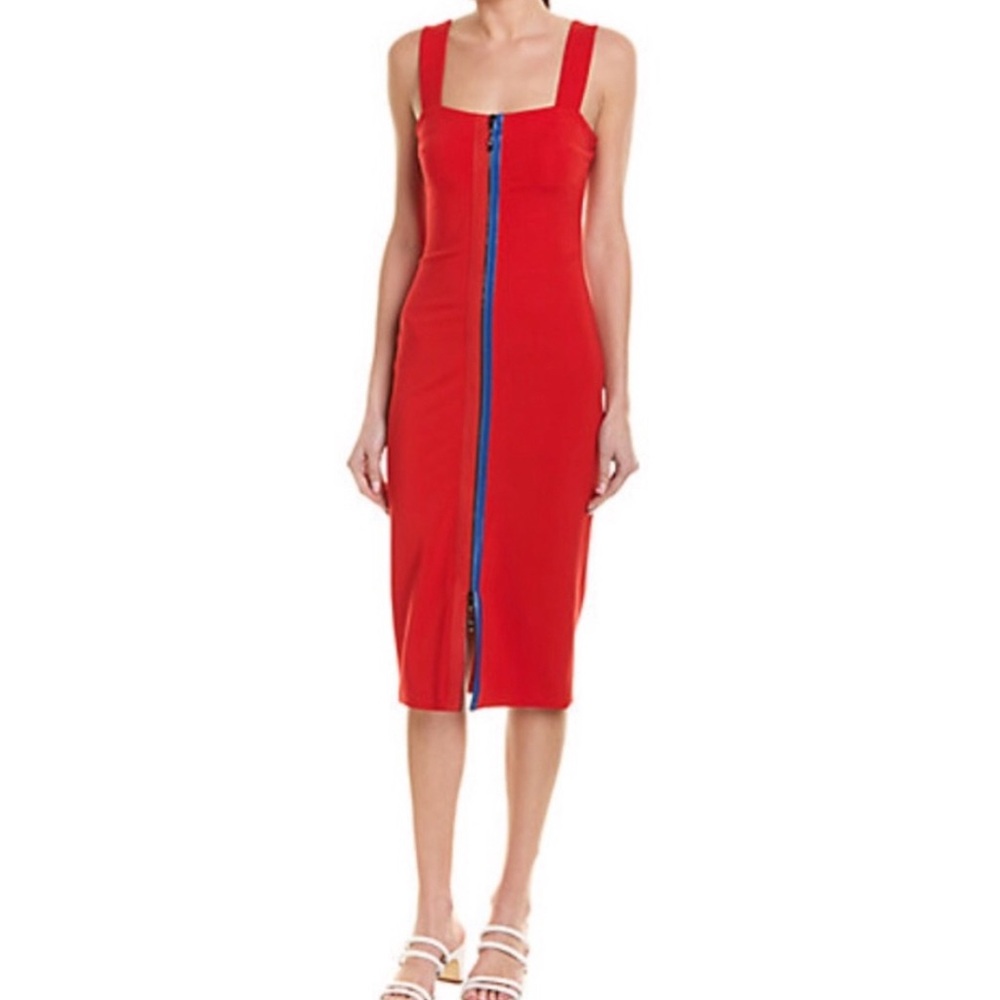 NWT Cushnie Et Ochs red pencil dress